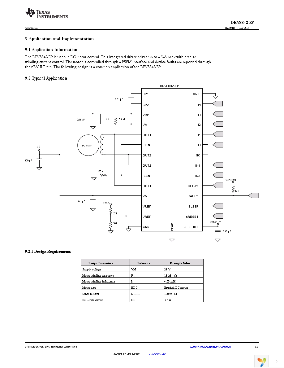 DRV8842MPWPREP Page 13