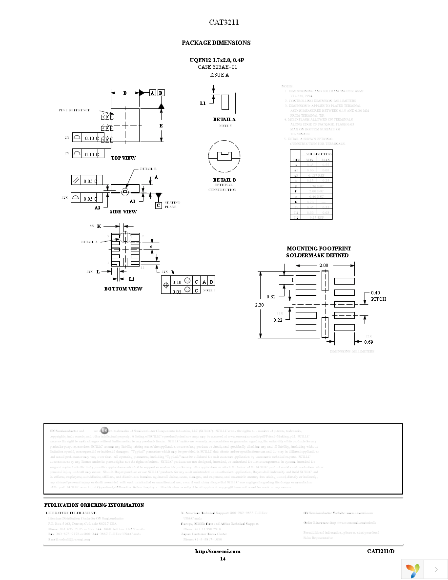 CAT3211MUTAG Page 14