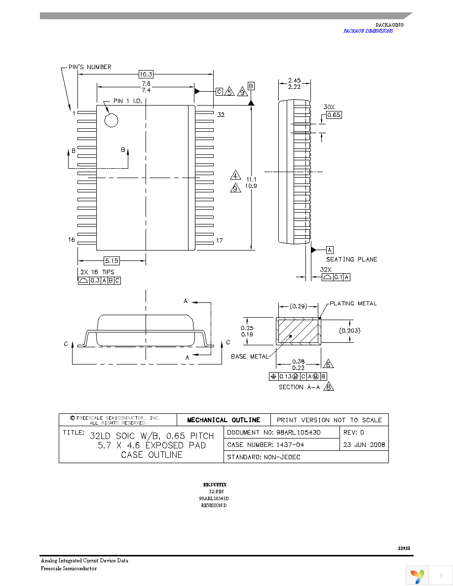 MC33931EKR2 Page 19