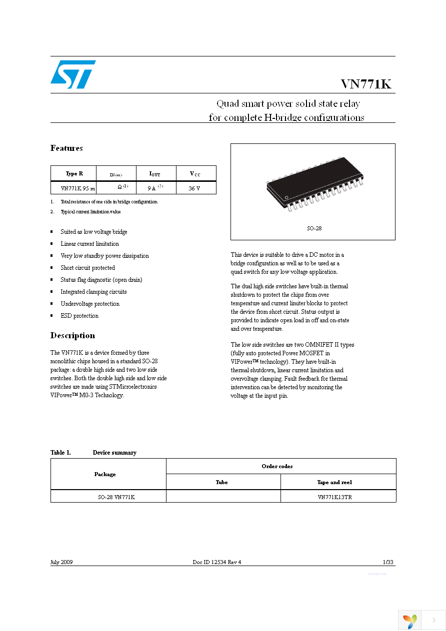 VN771KPTR-E Page 1