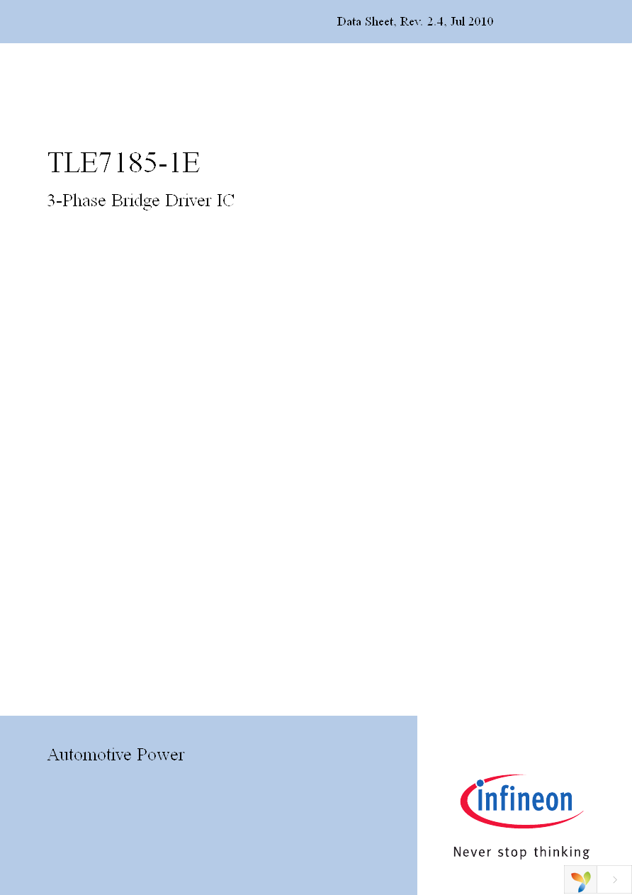 TLE7185-1E Page 1