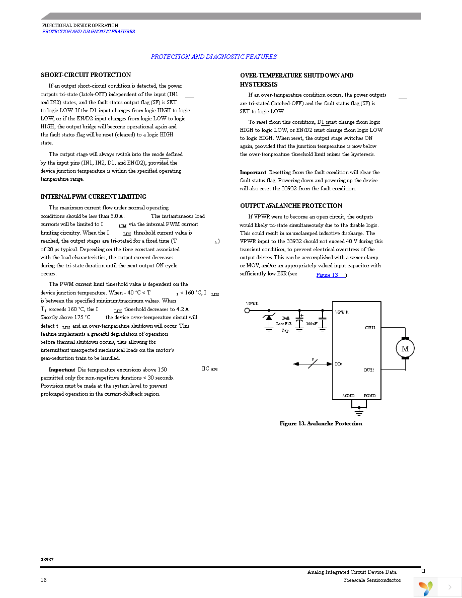 MC33932EKR2 Page 16