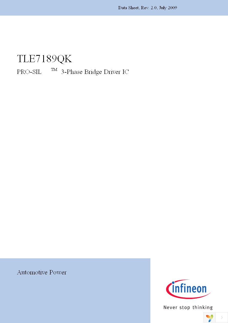 TLE7189QK Page 1