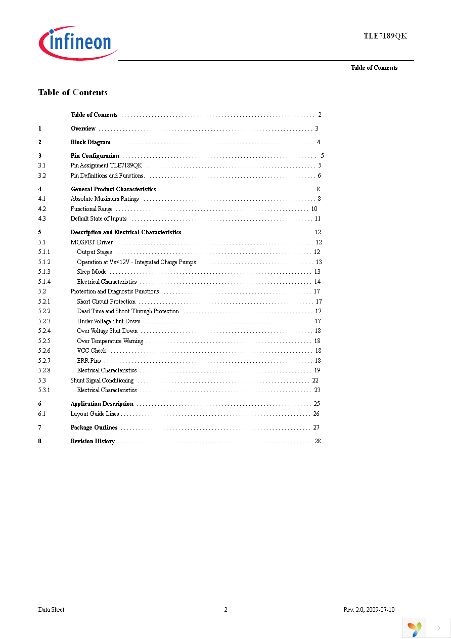 TLE7189QK Page 2