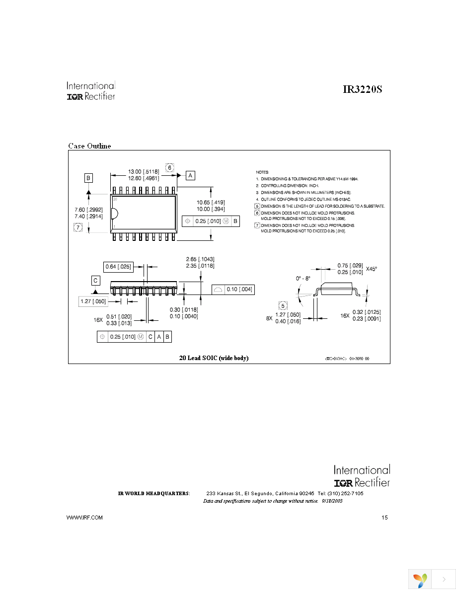 IR3220STR Page 15