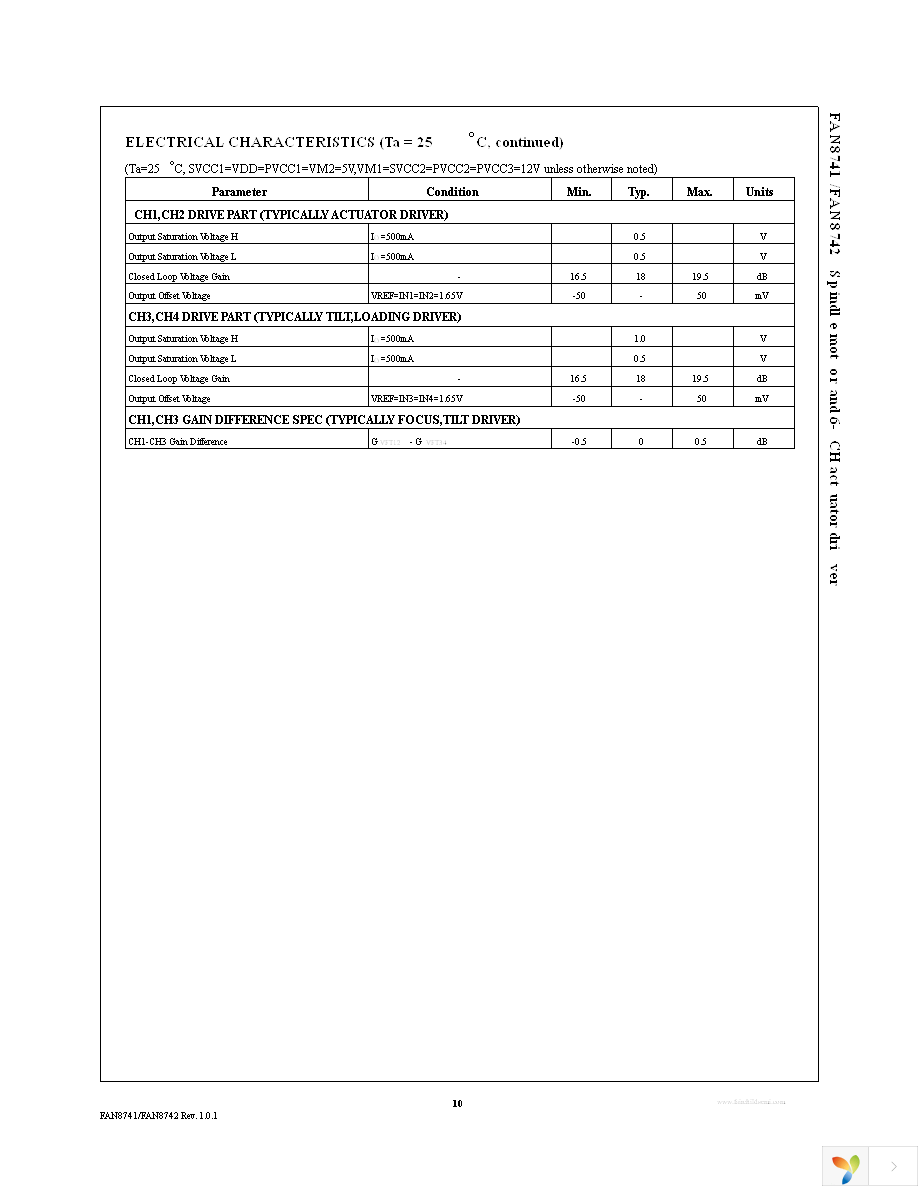 FAN8741MTFX Page 10