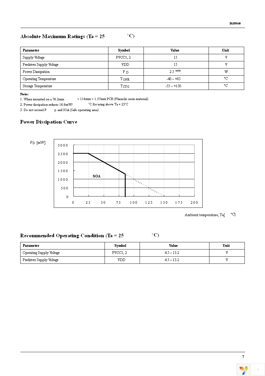 FAN8040G3X Page 7