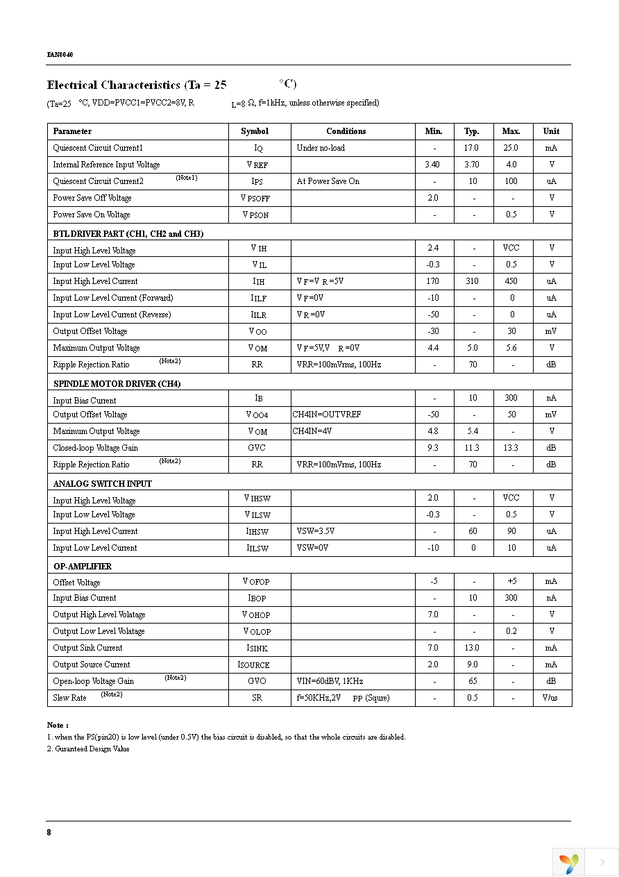 FAN8040G3X Page 8