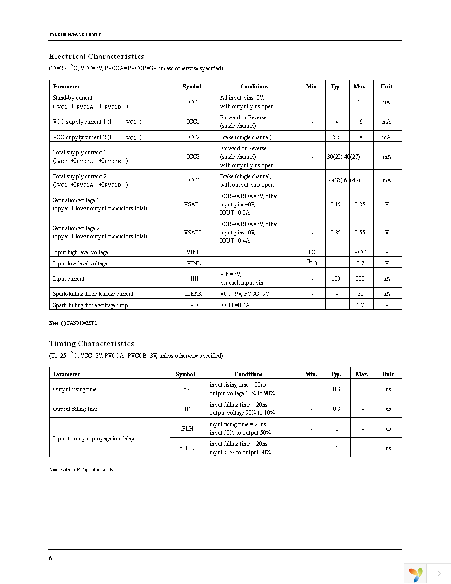 FAN8100MTC Page 6