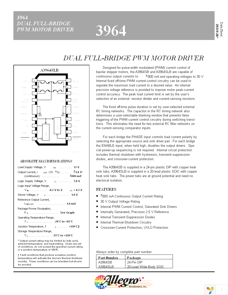 A3964SB Page 1