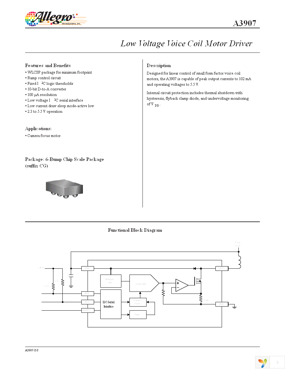 A3907ECGTR Page 1