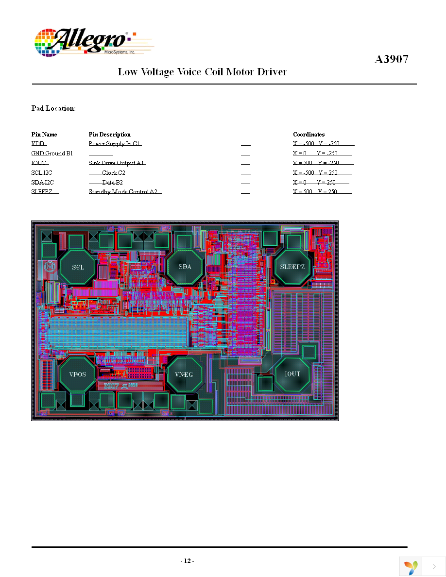 A3907ECGTR Page 12