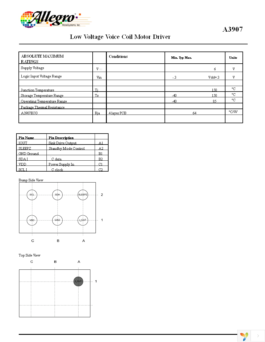 A3907ECGTR Page 2