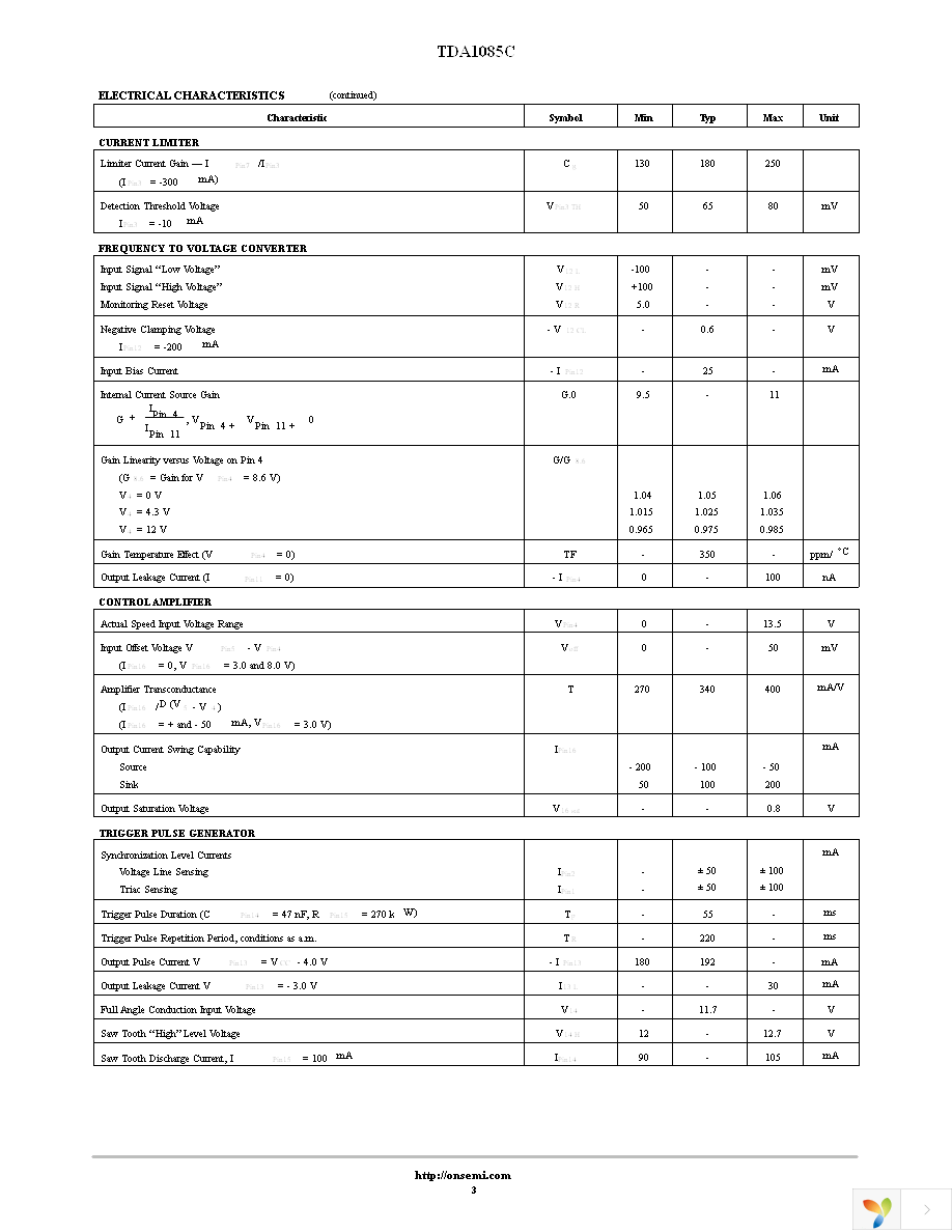 TDA1085C Page 3