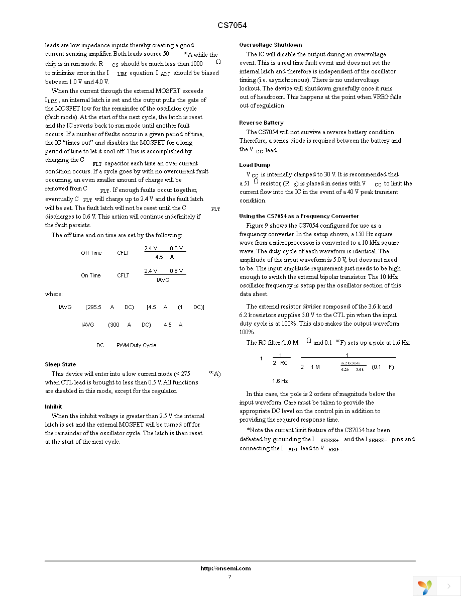 CS7054YDWR16 Page 7