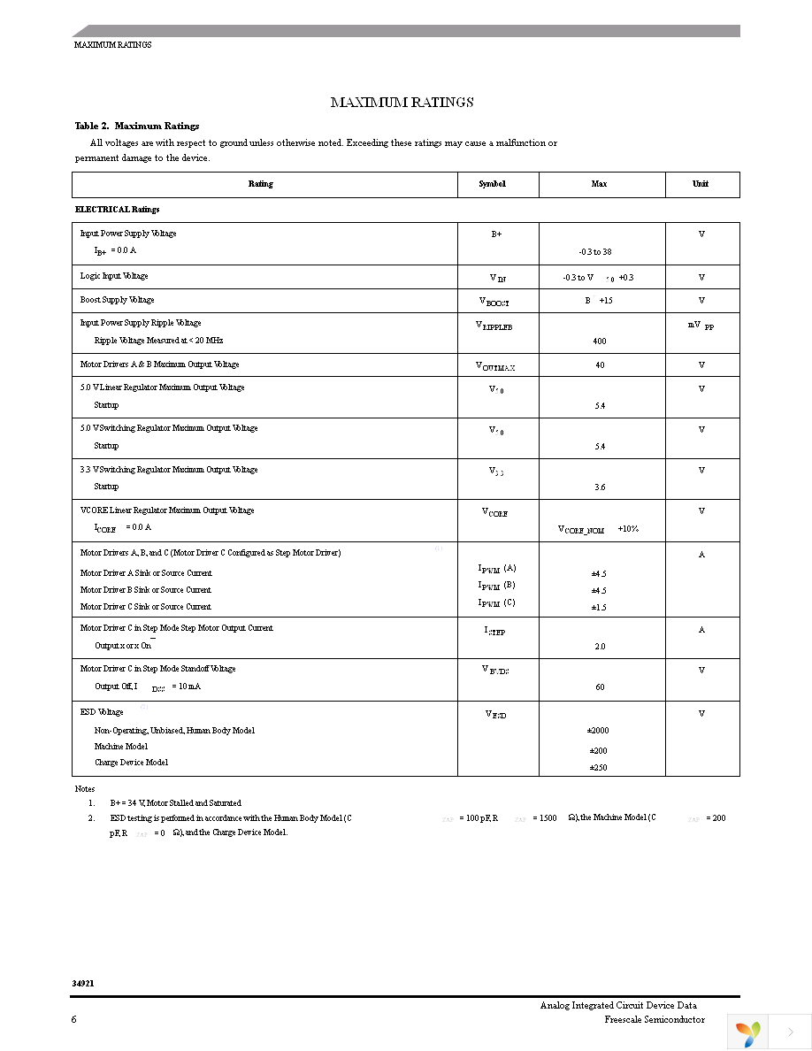 MC34921AE Page 6