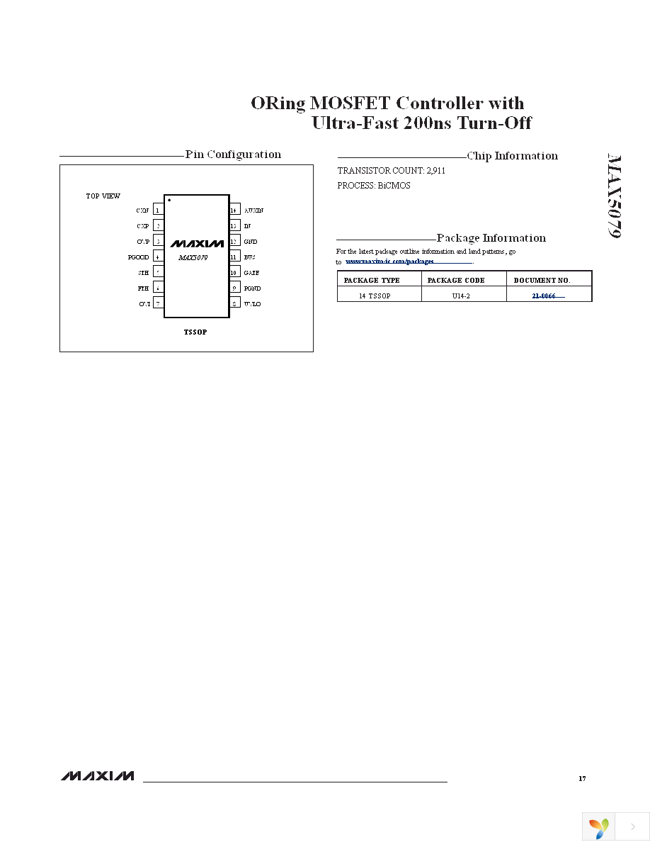 MAX5079EUD+ Page 17