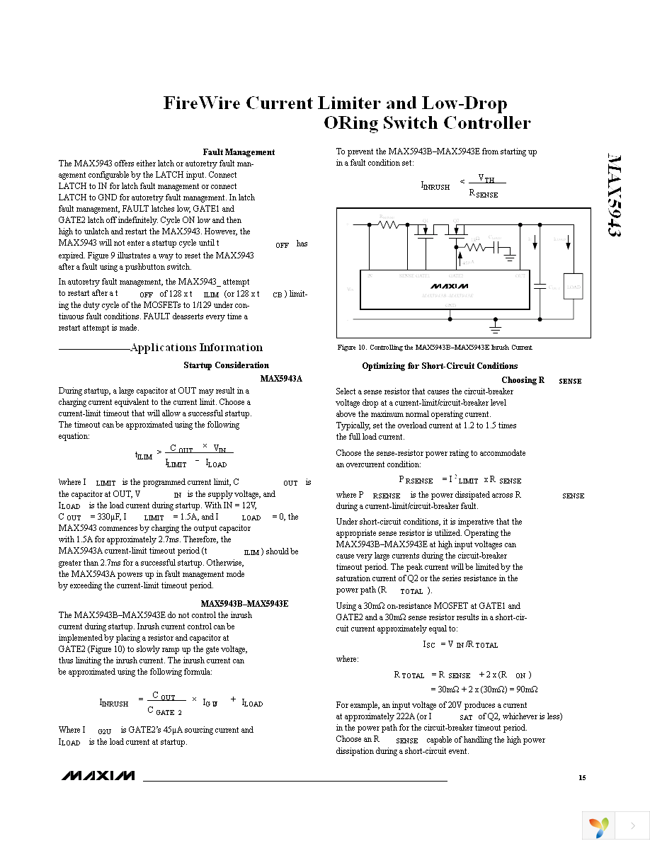 MAX5943AEEE+ Page 15