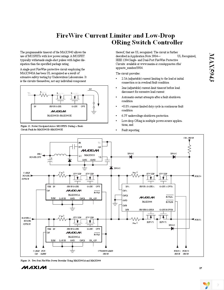 MAX5943AEEE+ Page 17