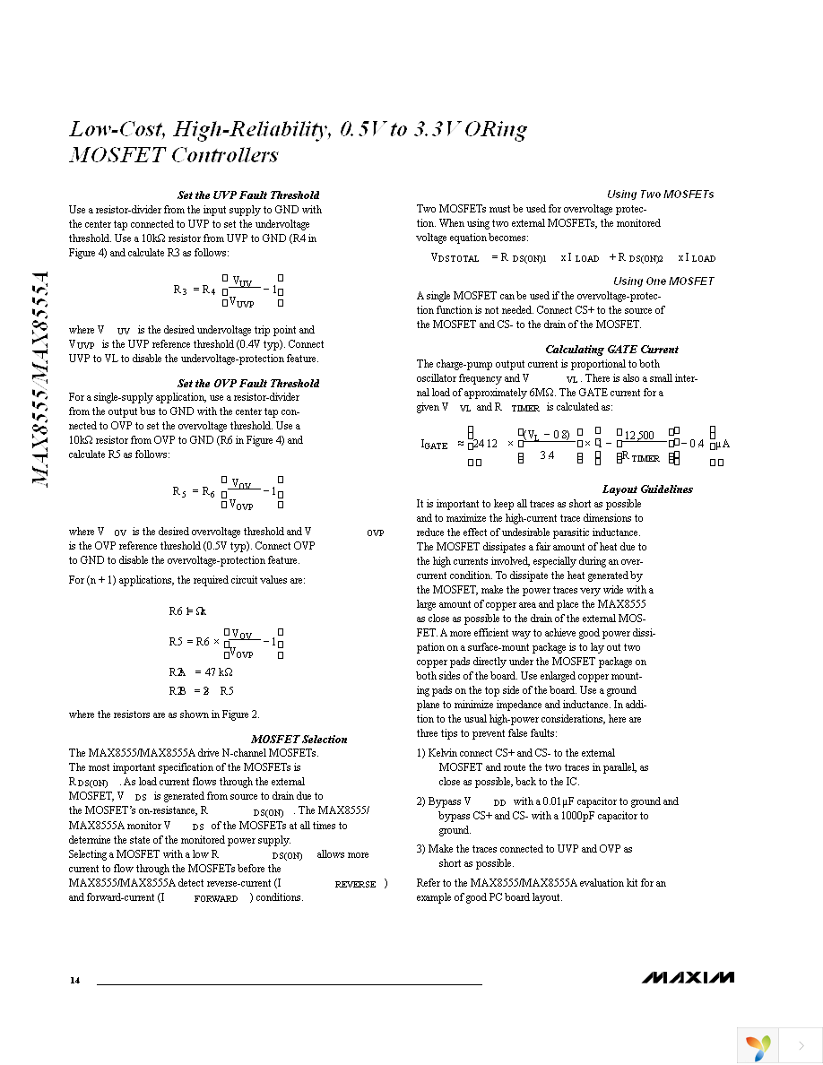 MAX8555AEUB+T Page 14