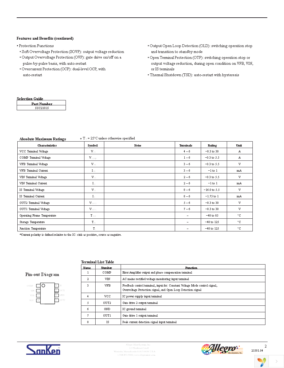 SSC2101S-TL Page 2