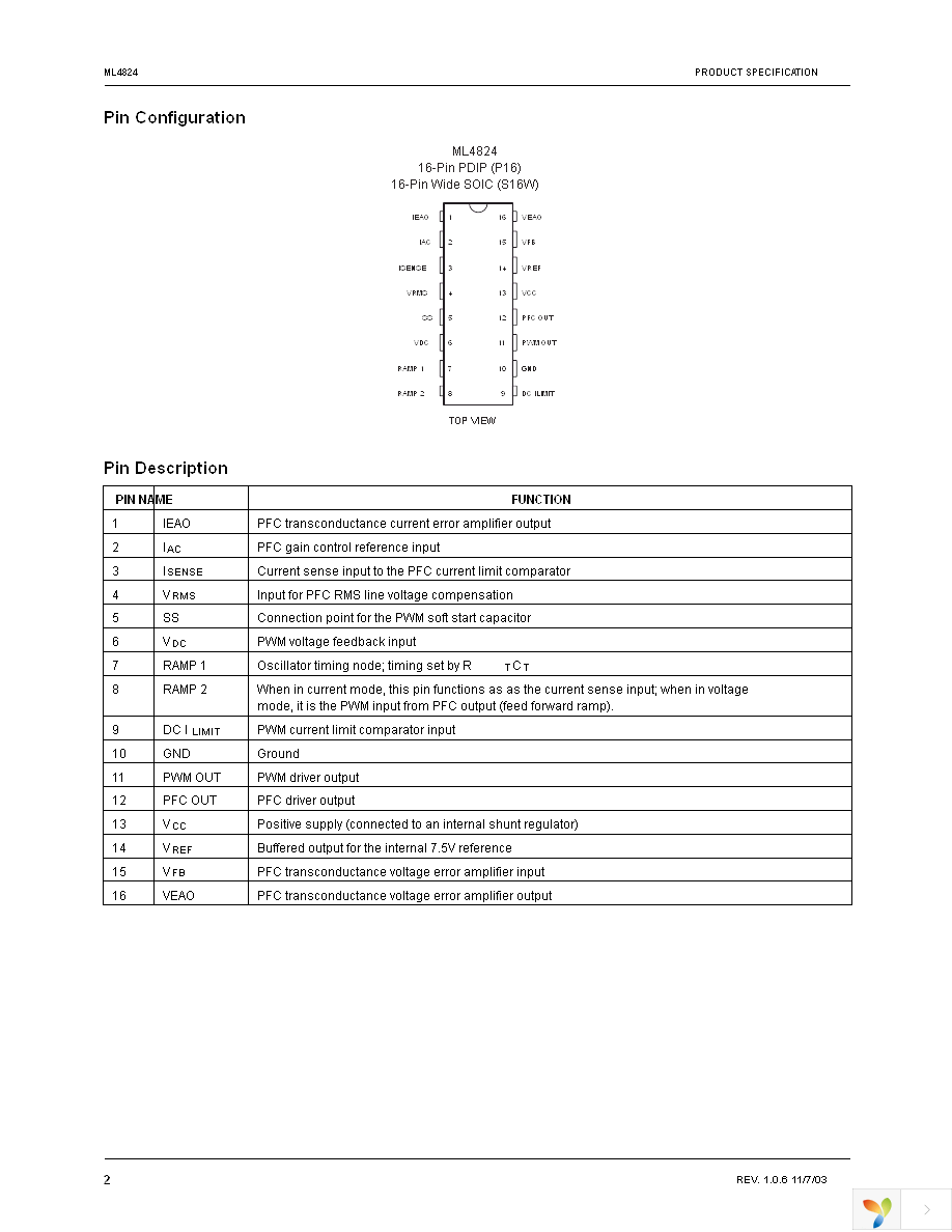 ML4824CP1 Page 2