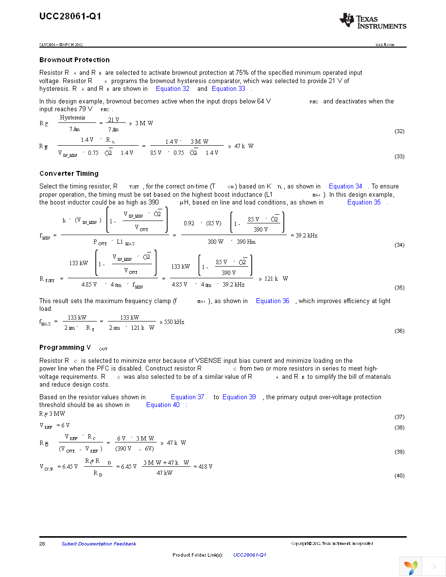 UCC28061QDRQ1 Page 28