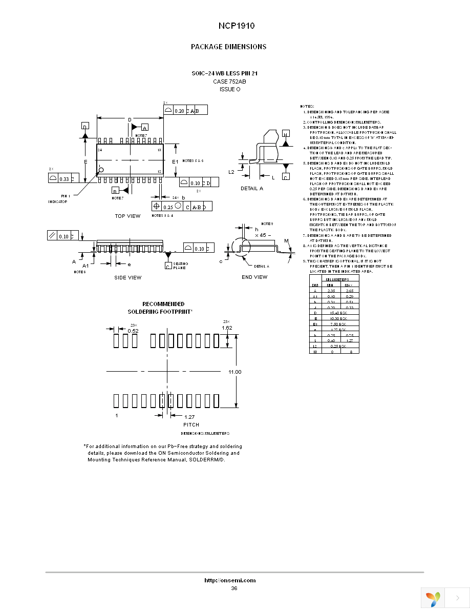 NCP1910B65DWR2G Page 36