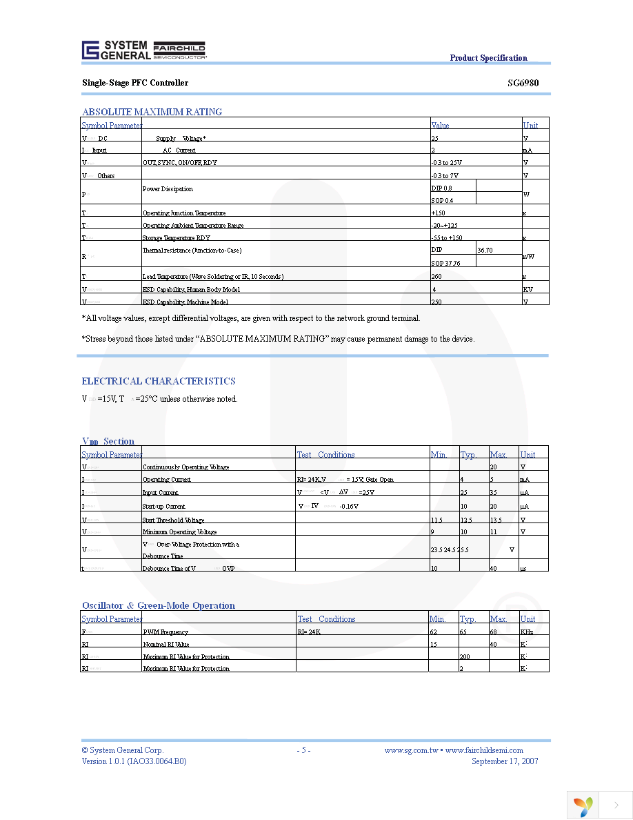 SG6980SZ Page 5