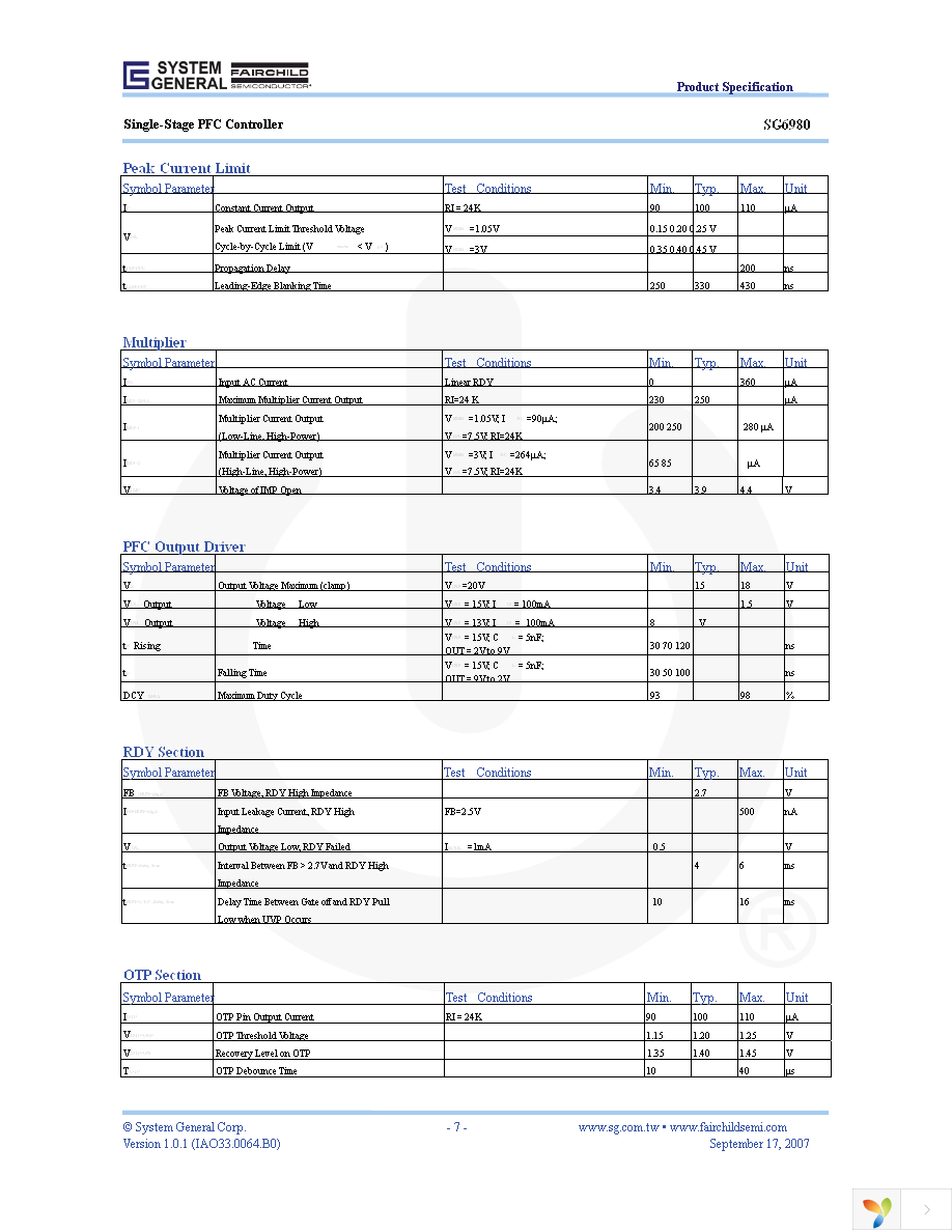 SG6980SZ Page 7