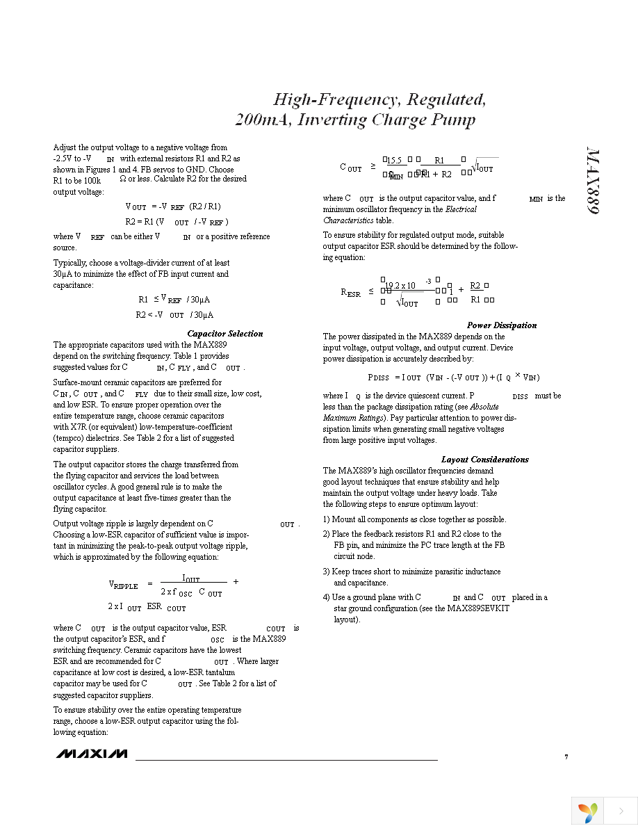 MAX890LESA+ Page 7