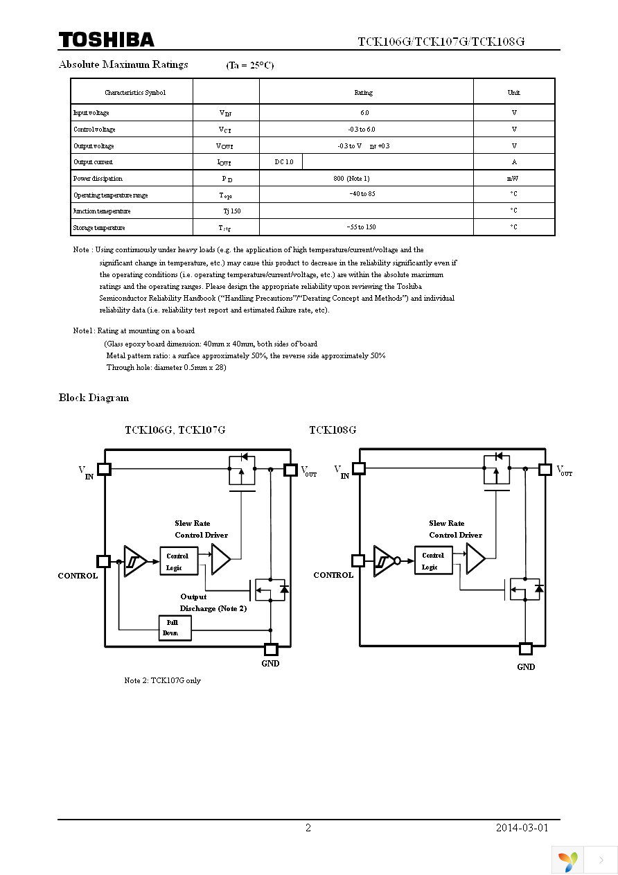 TCK107G,LF Page 2