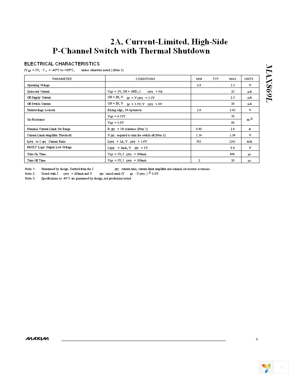MAX869LEEE+ Page 3