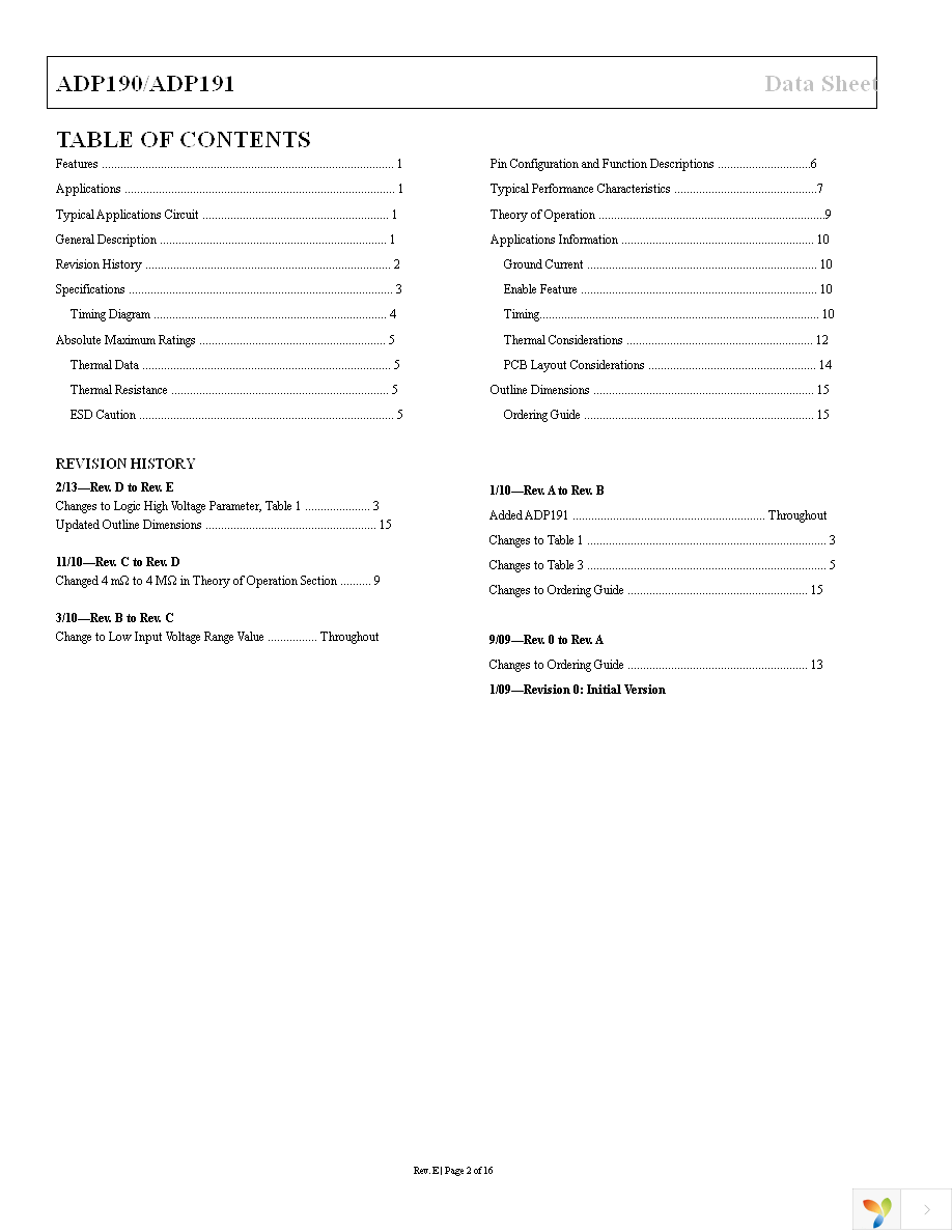 ADP191ACBZ-R7 Page 2