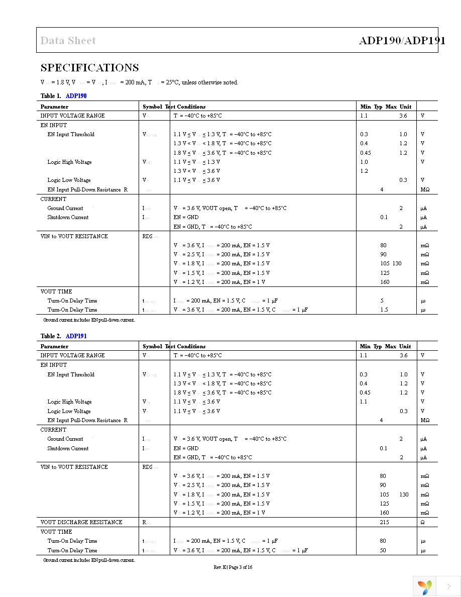 ADP191ACBZ-R7 Page 3