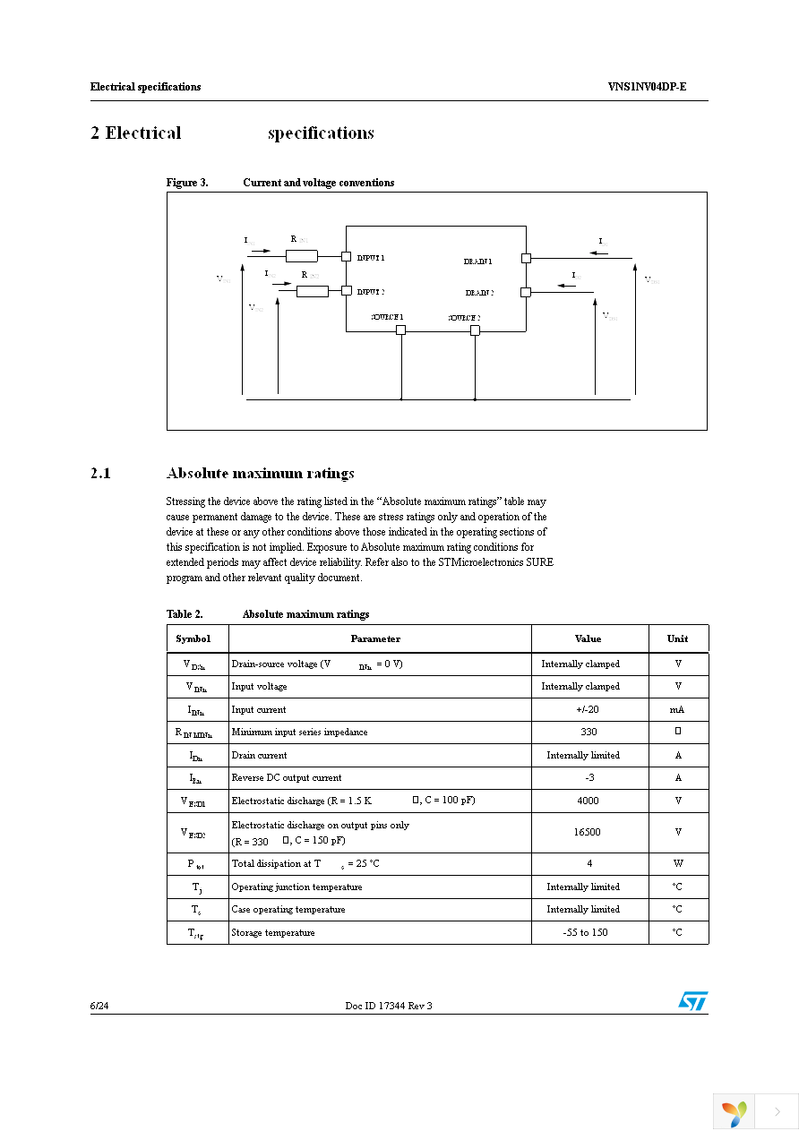 VNS1NV04DPTR-E Page 6