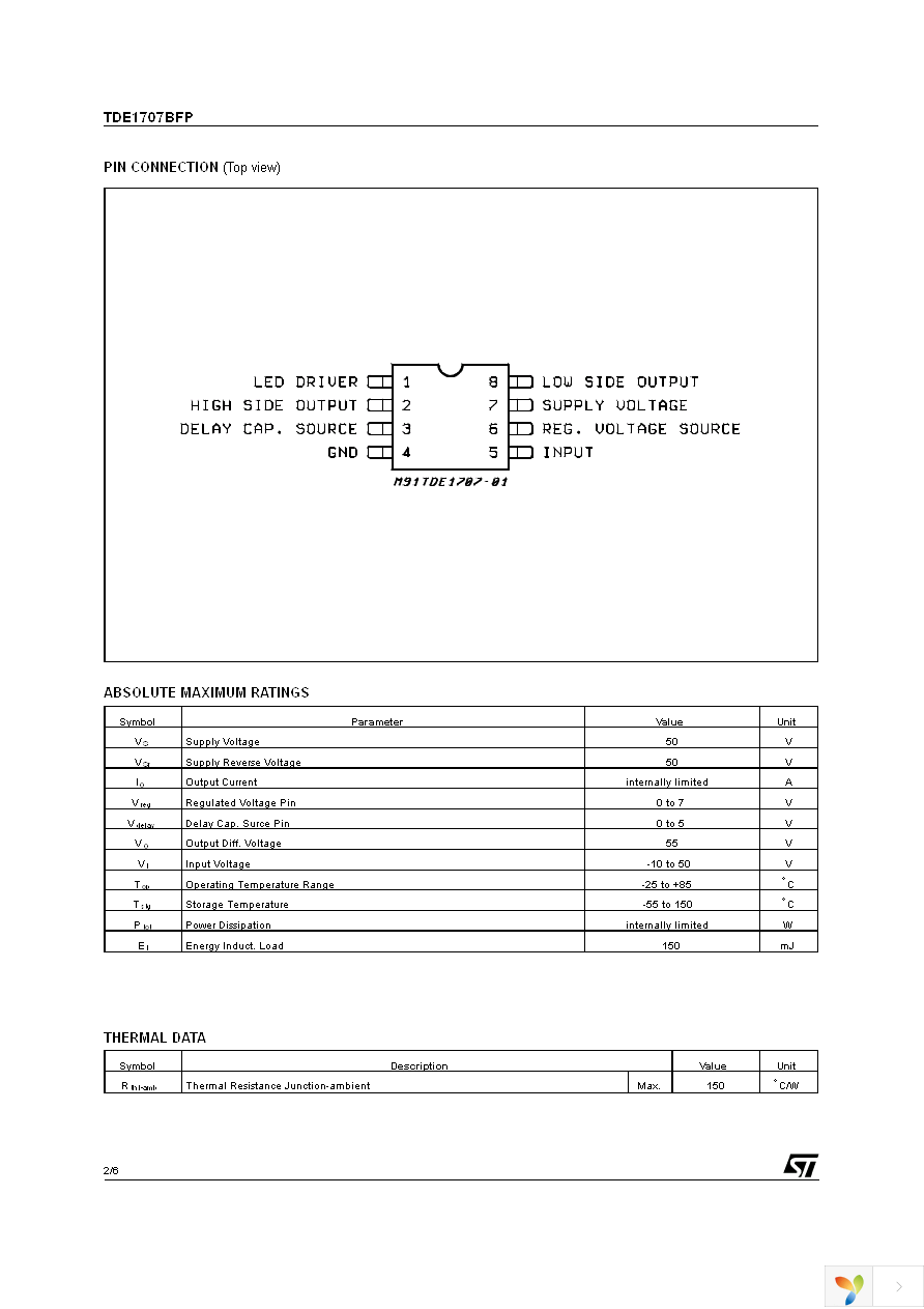 TDE1707BFP Page 2