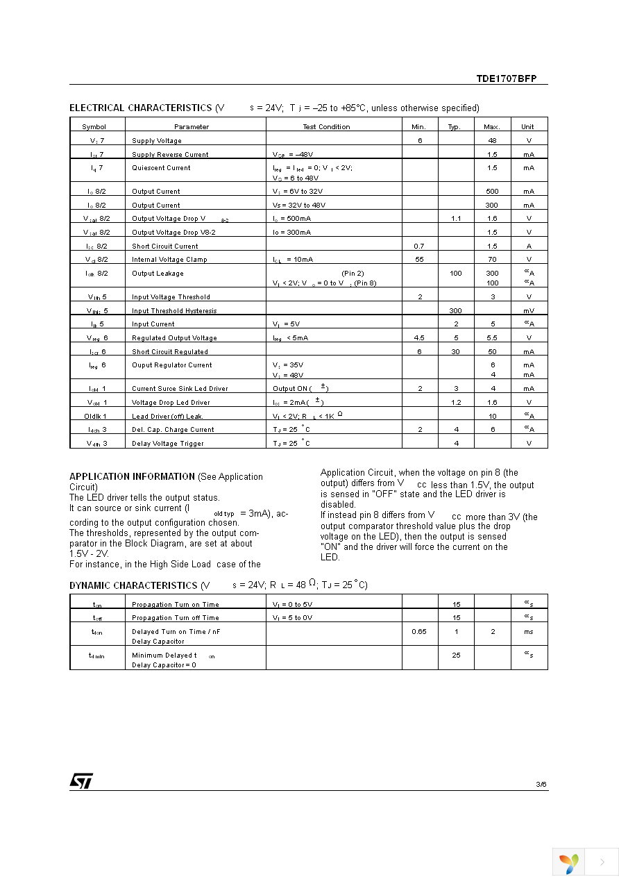 TDE1707BFP Page 3