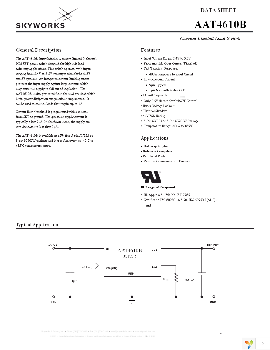 AAT4610BIGV-1-T1 Page 1