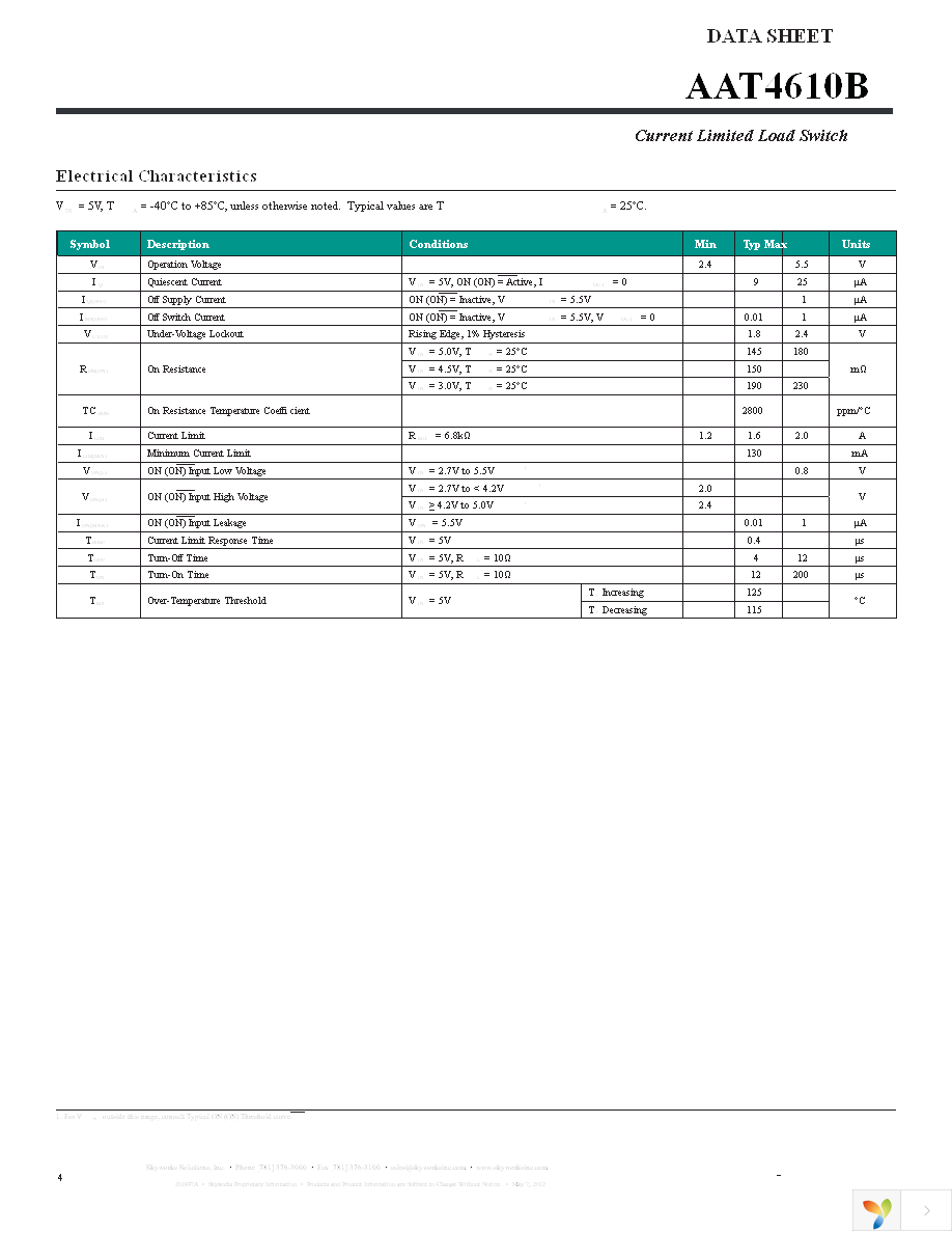 AAT4610BIGV-1-T1 Page 4