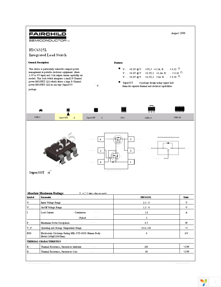 FDC6325L Page 1