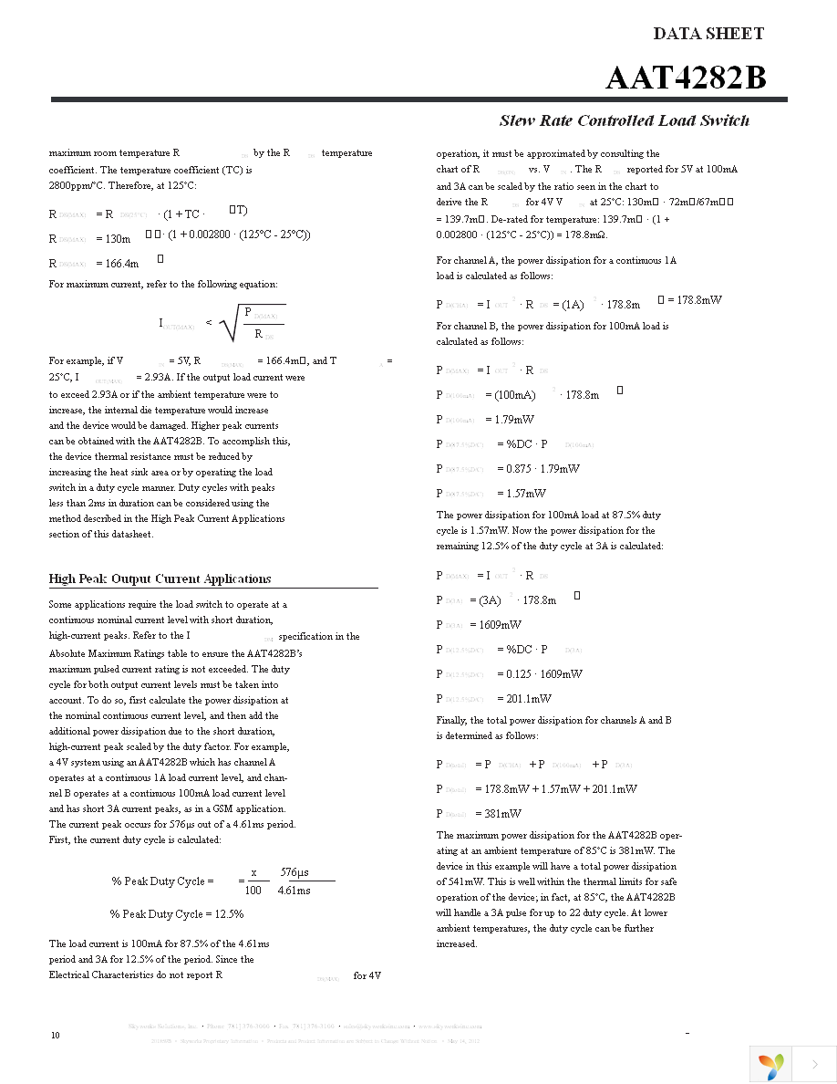 AAT4282BIPS-3-T1 Page 10