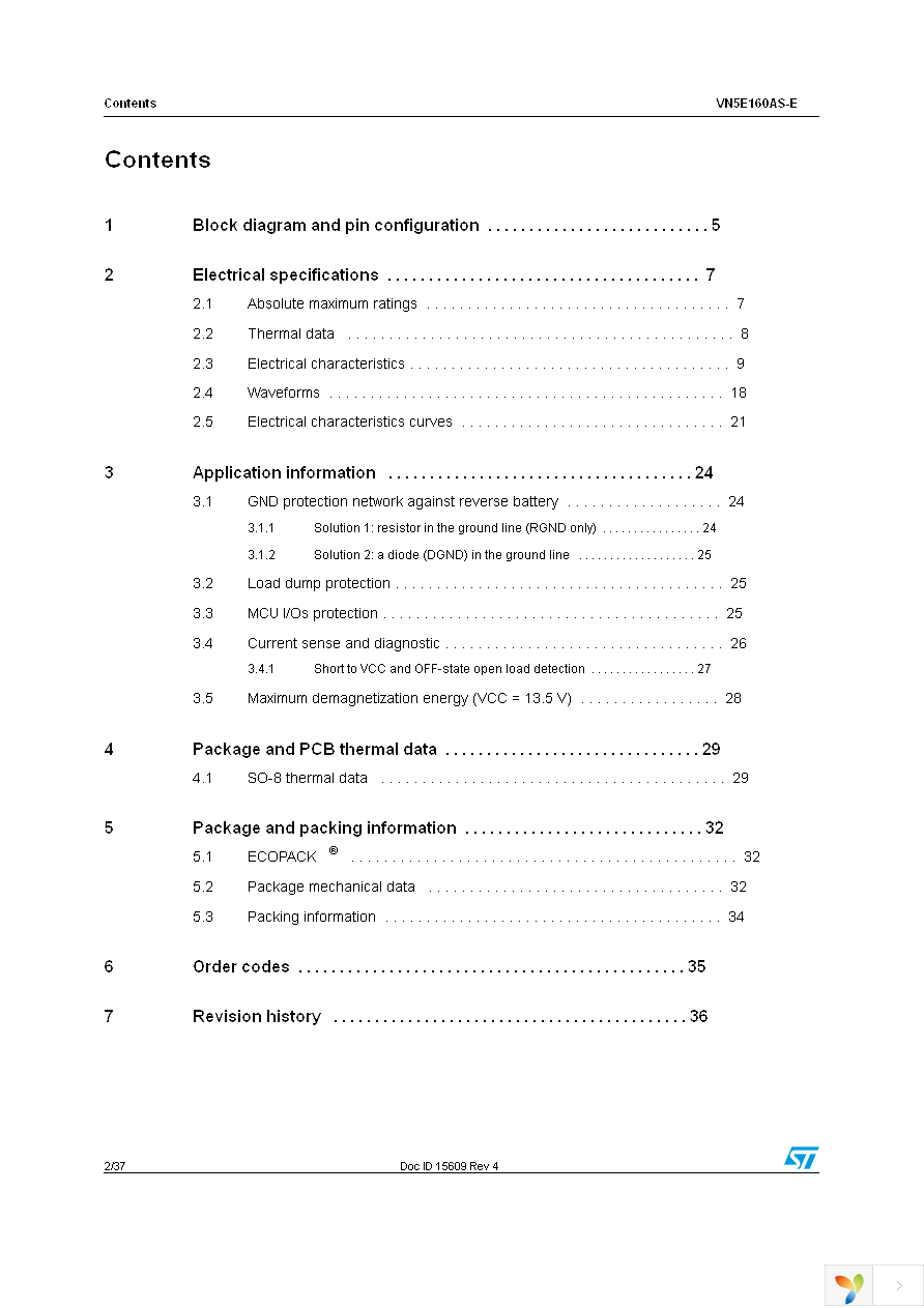 VN5E160ASTR-E Page 2