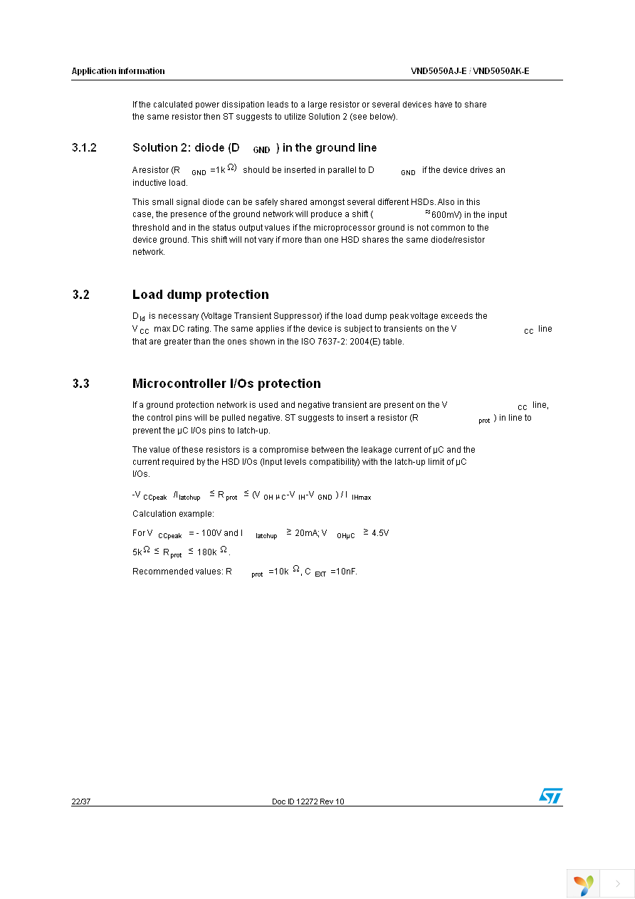 VND5050AJTR-E Page 22