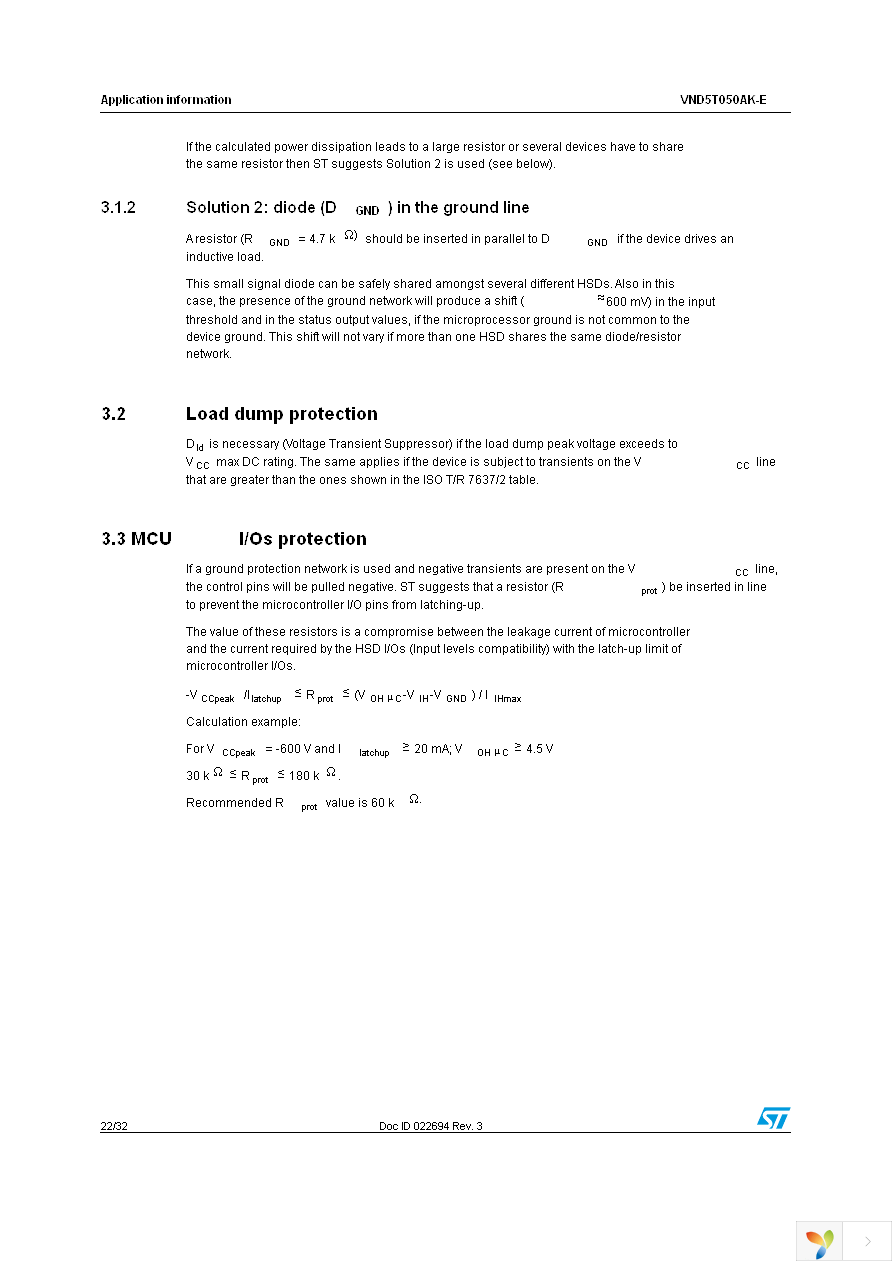 VND5T050AKTR-E Page 22