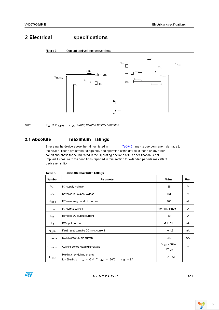 VND5T050AKTR-E Page 7