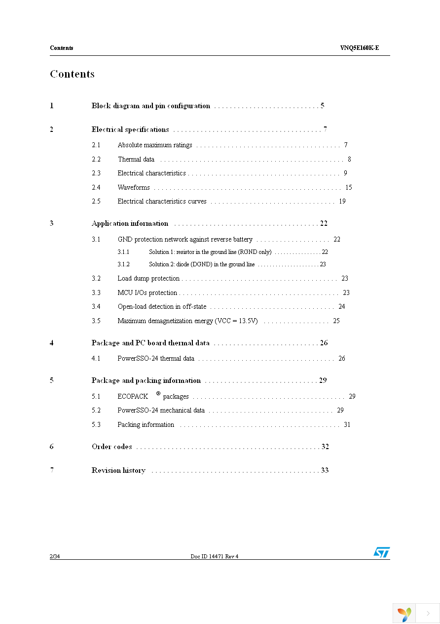 VNQ5E160KTR-E Page 2