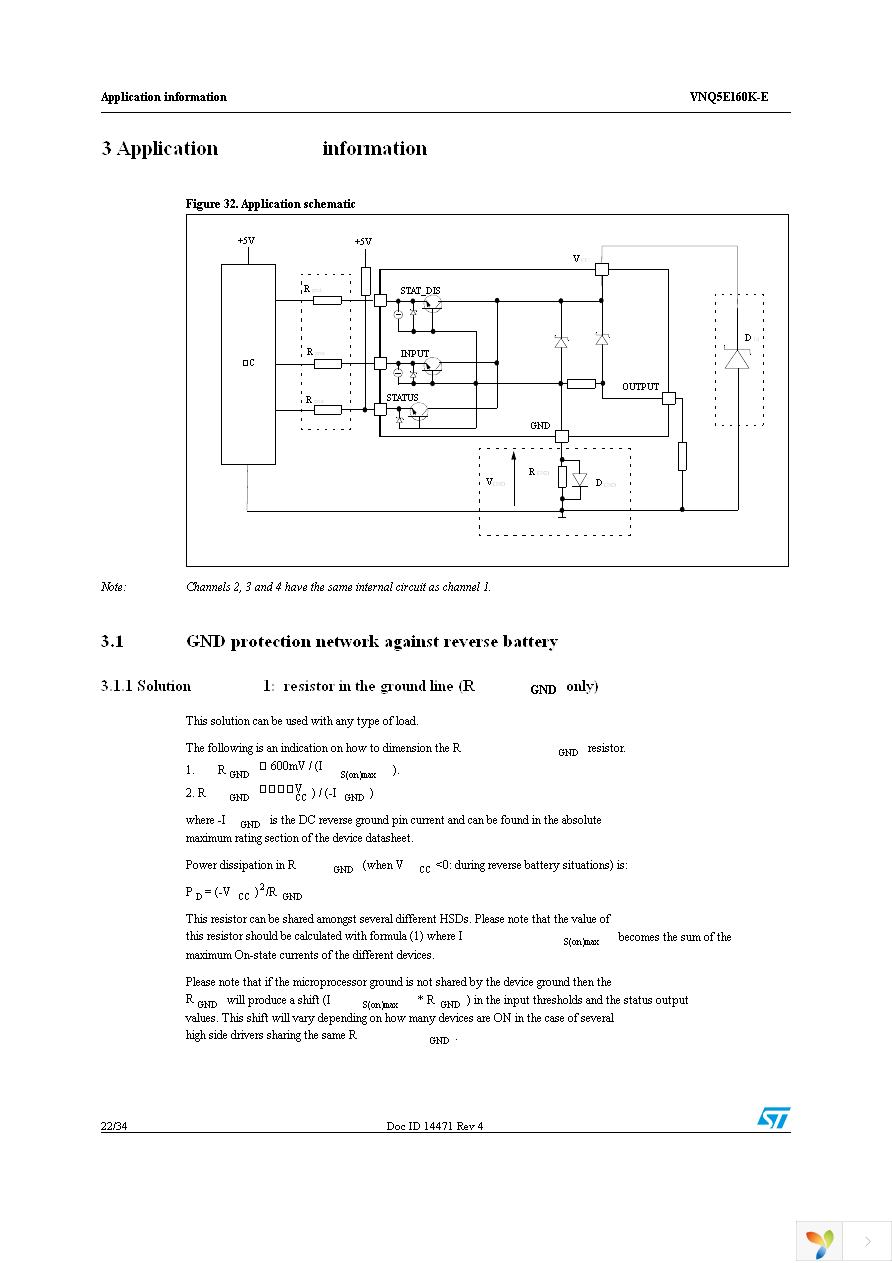 VNQ5E160KTR-E Page 22