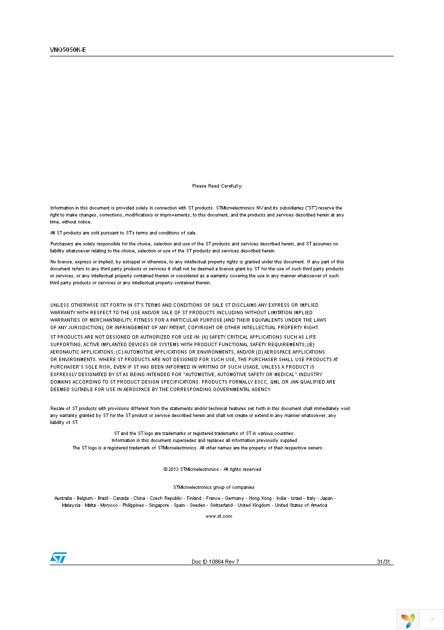 VNQ5050KTR-E Page 31