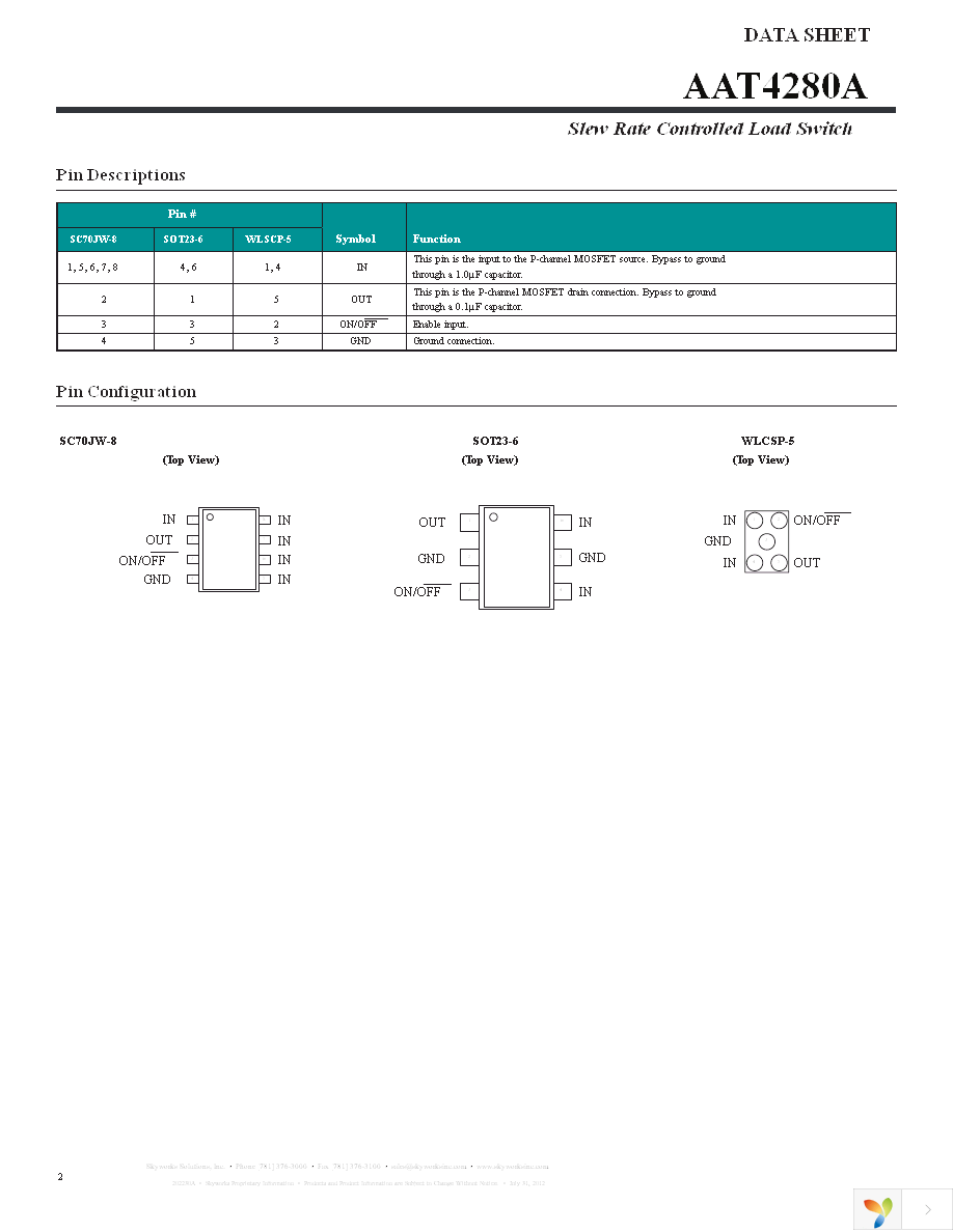 AAT4280AIJS-2-T1 Page 2